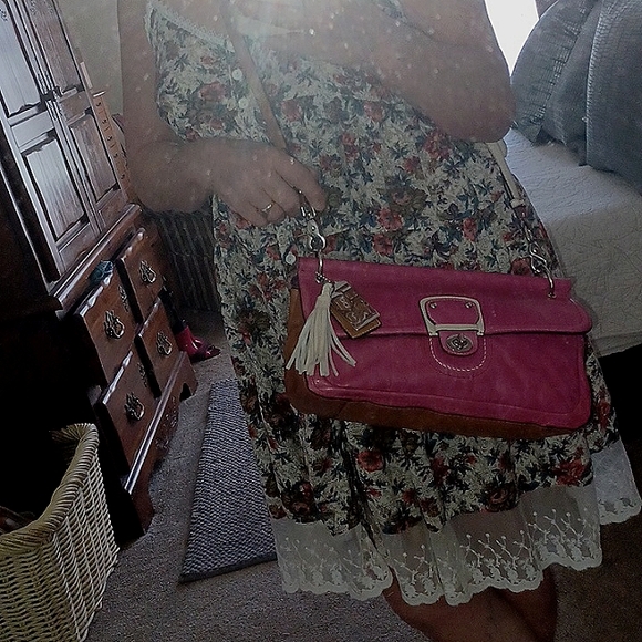 GORGEOUS COLORBLOCK WAXED GENUINE LEATHER 70th ANNIVERSARY COACH WILLIS BAG - Picture 17 of 17